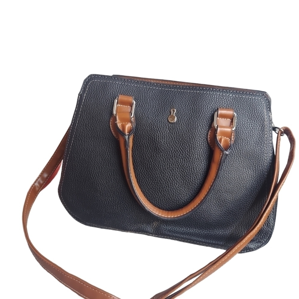 LONDON Fog black and brown crossbody